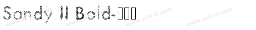 Sandy II Bold字体转换